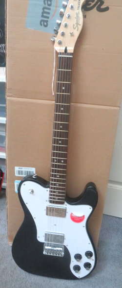 SQUIER BY FENDER  AFFINITY SERIES TELECASTER DELUXE ELECTRIC GUITAR BLACK