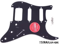 FENDER SQUIER CLASSIC VIBE 70S STRAT HSS PICKGUARD, BLACK 3 PLY, STRATOCASTER.
