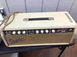 1963 FENDER BROWNFACE BASSMAN TUBE AMP HEAD MODEL 6G6-B VINTAGE RARE PARTS