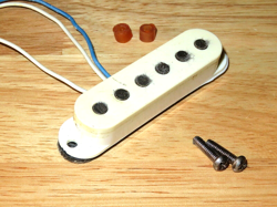 FENDER 1989 USA WHITE SINGLE COIL AMERICAN STRATOCASTER NECK PICKUP