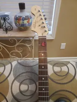 LEFT HANDED FENDER SQUIRE GUITAR