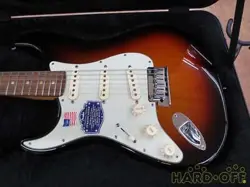 FENDER USA AMDX ST N3 LH 3CS/R STRATOCASTER TYPE ELECTRIC GUITAR EXCELLENT