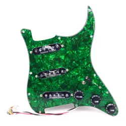 PREWIRED LOADED STRAT PICKGUARD SSS ALNICO 5 SINGLE COIL PICKUPS SET FOR FENDER