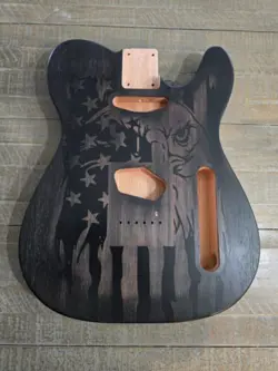 MERI-CASTER GUITAR BODY, RED GRANDIS