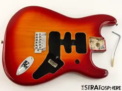 FENDER PLAYER II STRATOCASTER BODY & HARDWARE STRAT CHAMBERED ASH CHERRY BURST