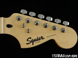 FENDER SQUIER SONIC MUSTANG HH GUITAR NECK   TUNERS, GUITAR MAPLE