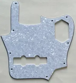 4 PLY WHITE PEARL PICKGUARD FIT US FENDER JAGUAR BASS STYLE GUITAR PARTS