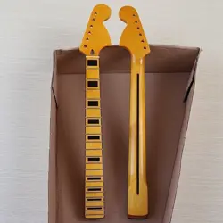 YELLOW 22 FRET BIG HEAD ST GUITAR NECK CANADA MAPLE FINGERBOARD FOR FENDER START