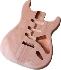 UNFINISHED MAHOGANY ELECTRIC GUITAR BODY FOR FENDER ST STRATOCASTER GUITAR PART