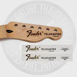 FENDER TELE THINLINE WATERSLIDE HEADSTOCK DECALS WITH CS LOGO (SET OF 2)