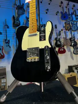 FENDER AMERICAN PROFESSIONAL II TELECASTER - BLACK WITH MAPLE FINGERBOARD! 399