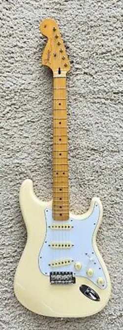 FENDER JIMI HENDRIX STRATOCASTER, MAPLE FINGERBOARD, OLYMPIC WHITE - MIM