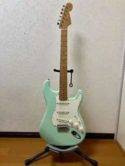 ELECTRIC GUITAR FENDER MEXICO STRATOCASTER SURF GREEN WITH SYNCHRONIZED TREMOLO