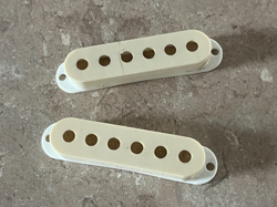 1982 1983 FENDER STRATOCASTER GUITAR PICKUP COVERS WHITE