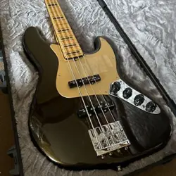 ELECTRIC BASS GUITAR FENDER USA AMERICAN ULTRA JAZZ BASS BLACK WITH HARD CASE