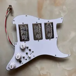 HHH PREWIRED LOADED PICKGUARD AINICO 5 HUMBUCKER PICKUPS FOR FENDER STRAT GUITAR