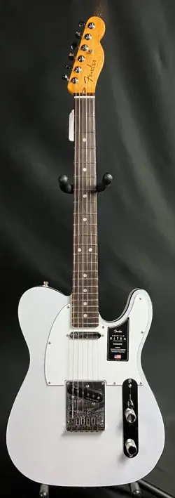 FENDER AMERICAN ULTRA TELECASTER ELECTRIC GUITAR ARCTIC PEARL FINISH W/ OHSC