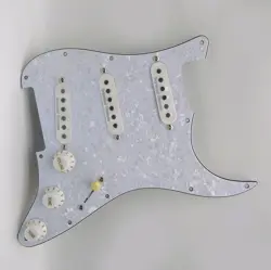 FOR FENDER STRAT GUITAR PREWIRED LOADED PICKGUARD WITH SINGLE COIL PICKUPS