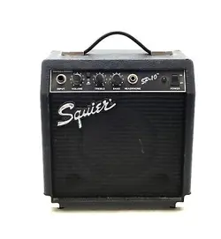 FENDER SQUIER SP 10 BLACK PORTABLE ELECTRIC GUITAR AMPLIFIER