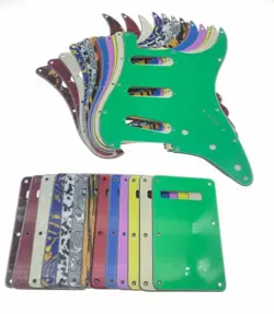 11 HOLE ST GUITAR SSS PICKGUARD & BACK PLATE FOR FENDER STRAT STRATOCASTER