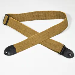 FENDER COTTON BELT EXTRA-STRONG TWEED GUITAR STRAP - GENUINE LEATHER ENDS