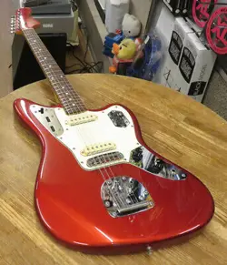 FENDER JAPAN JG66-85 JAGUAR CANDY APPLE RED ELECTRIC GUITAR