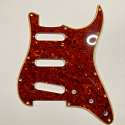 TORTOISE PICKGUARD FOR FENDER AMERICAN PROFESSIONAL STRATOCASTER WIDE AGED EDGES