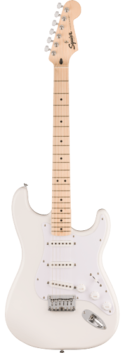 FENDER SQUIER SONIC STRATOCASTER HT ELECTRIC GUITAR, ARCTIC WHITE, MAPLE NECK