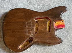 1964 FENDER MUSICMASTER DUO SONIC GUITAR BODY NATURAL