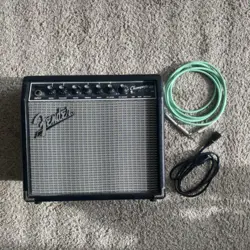FENDER CHAMPION 20 GUITAR AMP 70-WATT COMBO AMP - W/ POWER CORD & CABLE