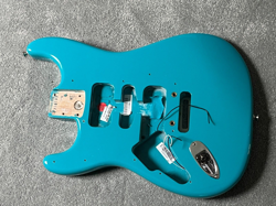 LEFTY FENDER AMERICAN PROFESSIONAL STRATOCASTER GUITAR BODY MIAMI BLUE
