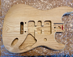 GENUINE 2010 FENDER AMERICAN STANDARD STRATOCASTER BODY, UNFINISHED ASH