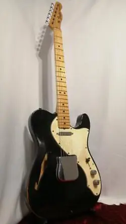 FENDER 1969 TELECASTER THINLINE BLACK ELECTRIC GUITAR SAFE DELIVERY FROM JAPAN