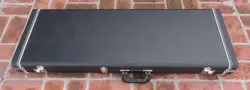 FENDER CUSTOM SHOP STRATOCASTER/ TELECASTER CASE - BLACK W/ RED INTERIOR - NEW