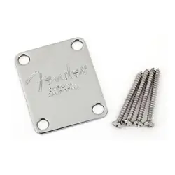 FENDER 4-BOLT AMERICAN SERIES BASS NECK PLATE CORONA CALIFORNIA