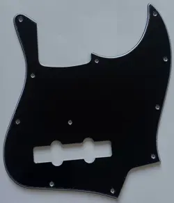 FOR FIT FENDER GEDDY LEE JAZZ BASS STYLE GUITAR PICKGUARD 3 PLY BLACK
