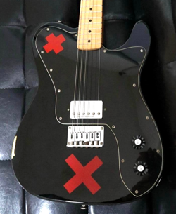 SQUIER BY FENDER DERYCK WHIBLEY SIGNATURE GUITAR BLACK TELECASTER SUM41 FROM JP