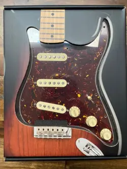 GENUINE FENDER PRE-WIRED TEXAS SPECIAL LOADED TORTOISE SHELL STRAT PICKGUARD