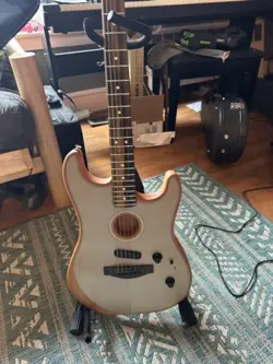 FENDER AMERICAN ACOUSTASONIC STRATOCASTER RIGHT-HANDED ELECTRIC GUITAR -...