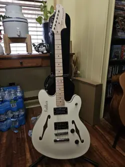 FENDER SQUIER AFFINITY SERIES STARCASTER, MAPLE FB, OLYMPIC WHITE