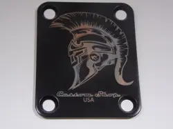 FENDER STRAT/TELE NECK PLATE - SPARTACUS BLACK 