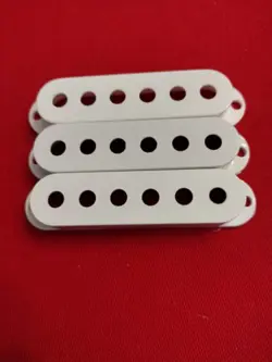 FENDER STRATOCASTER PICKUP COVERS (3) PARCHMENT (AGED WHITE,)  NEW
