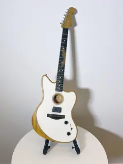 FENDER AMERICAN ACOUSTASONIC JAZZMASTER ACOUSTIC ELECTRIC GUITAR, ARCTIC WHITE