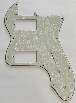 FOR 4-PLY FENDER '72 TELECASTER THINLINE PAF GUITAR PICKGUARD,IVORY WHITE PEARL