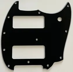 FOR FENDER OFFSET SERIES MUSTANG P90 STYLE GUITAR PICKGUARD 3 PLY BLACK