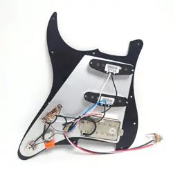 GUITAR PREWIRED LOADED PICKGUARD SET,SSH ALNICO 5 HUMBUCKER PICKUP FOR FENDER ST