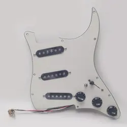 GUITAR PREWIRED LOADED PICKGUARD SSS SINGLE COIL PICKUPS SET FOR FENDER STRAT