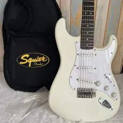 SQUIER BY FENDER ELECTRIC GUITAR STRATOCASTER WITH ORIGINAL CASE FROM JAPAN