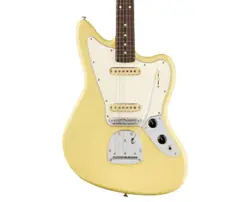 USED FENDER PLAYER II JAGUAR - HIALEAH YELLOW W/ROSEWOOD FB