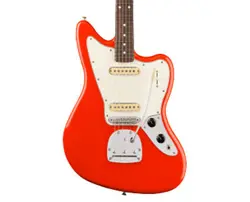 USED FENDER PLAYER II JAGUAR - CORAL RED W/ROSEWOOD FB